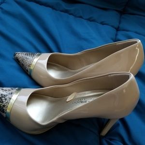 Patent leather pumps